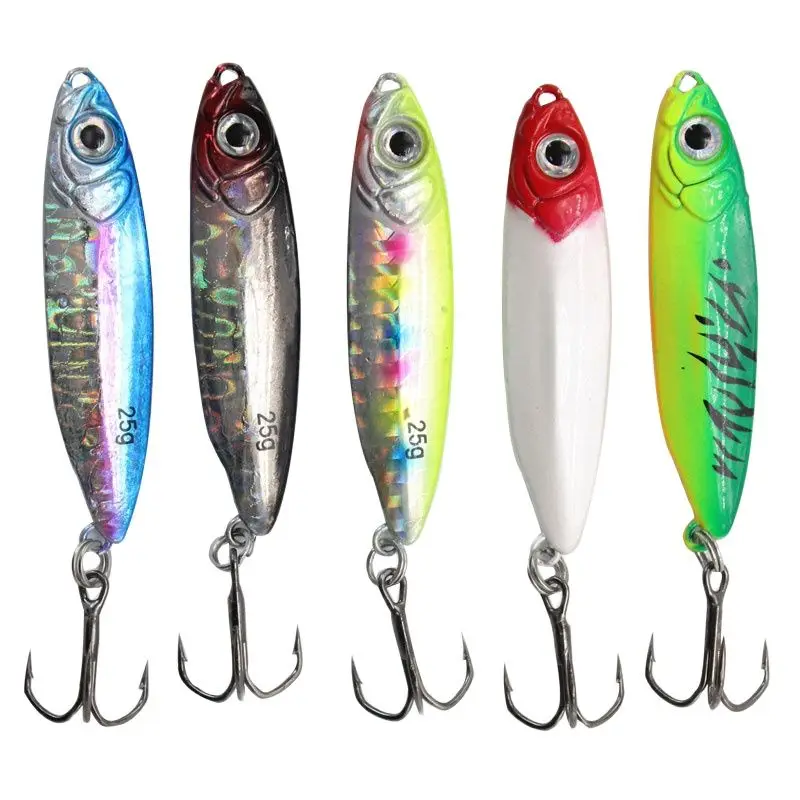 5 Color DRAGER Metal Cast Jig Spoon 7/10/15/18/25g Shore Casting Jigging Fish Sea Bass Fishing Lure Artificial Bait Tackle