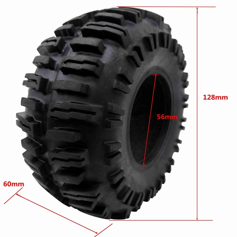 

8Pcs Rock Crawler 2.2 Inch Tires Soft 128mm/140mm Tyre with Foams for Axial Wraith SCX10 Jeep Wrangler TRX-4 2.2 WHEEL