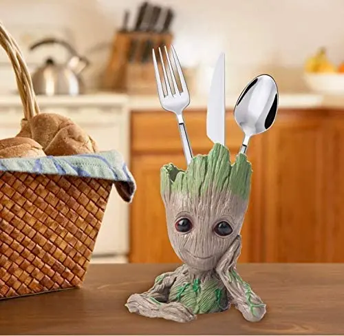 Новинка кашпо Грут горшок бонсай игрушка в виде дерева Милая модель для сада