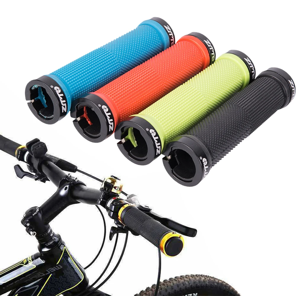 

1Pair ZTTO Cycling Lockable Handle Grip Anti Slip Grips For MTB Folding Bike Handlebar Bicycle Parts AG-16 Alloy + Rubber