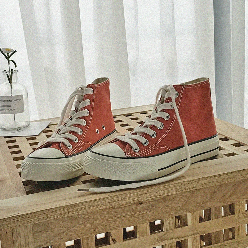 Кеды женские с вулканизированной подошвой Классические высокие берцы