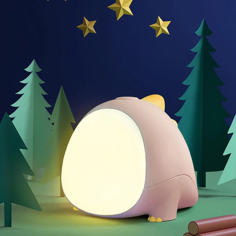 Светодиодный ночник с силиконовым динозавром настольная лампа животными