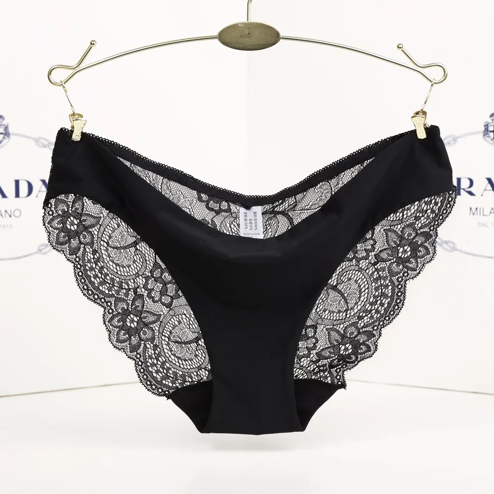 Трусы женские кружевные бесшовные цвет в ассортименте M L XL XXL 1 шт./лот dzk04
