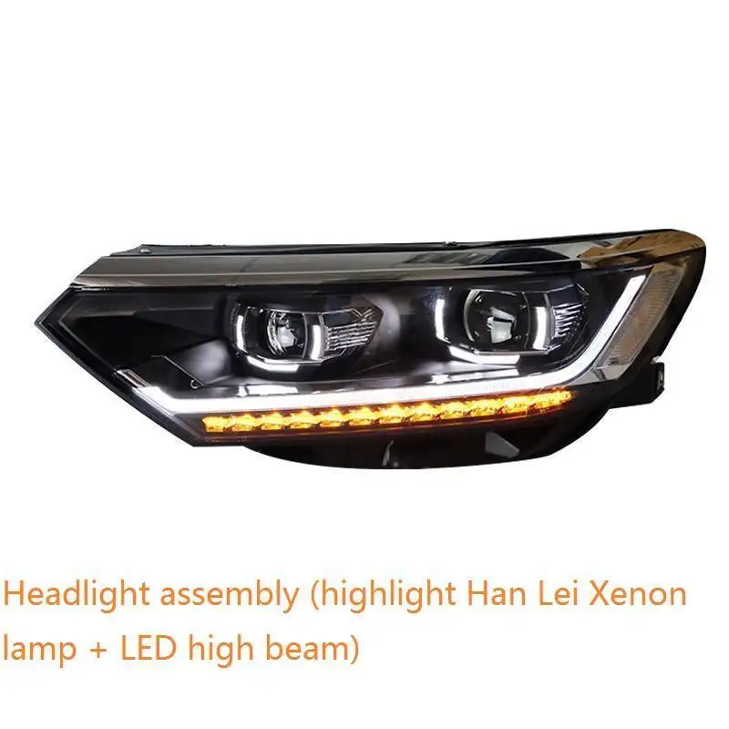 MODEL T Автозапчасти Luces Led Para авто Drl аксессуары автомобильные лампы фары автомобильные фары в сборе 17 18 для Volkswagen Magotan - Цвет: MODEL T