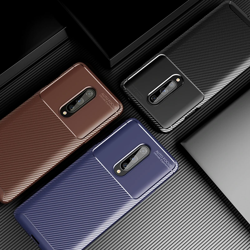 

Carbon Fiber Case For Oneplus 8 Pro Case Oneplus 7T 7 6T 6 Pro Cover Soft Protective Back Etui For One Plus 7 7T 6 1+8 Pro Funda
