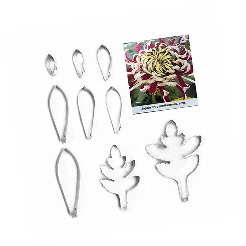 Япония Хризантема помадка сахар ножи для цветов выпечки Торт украшения