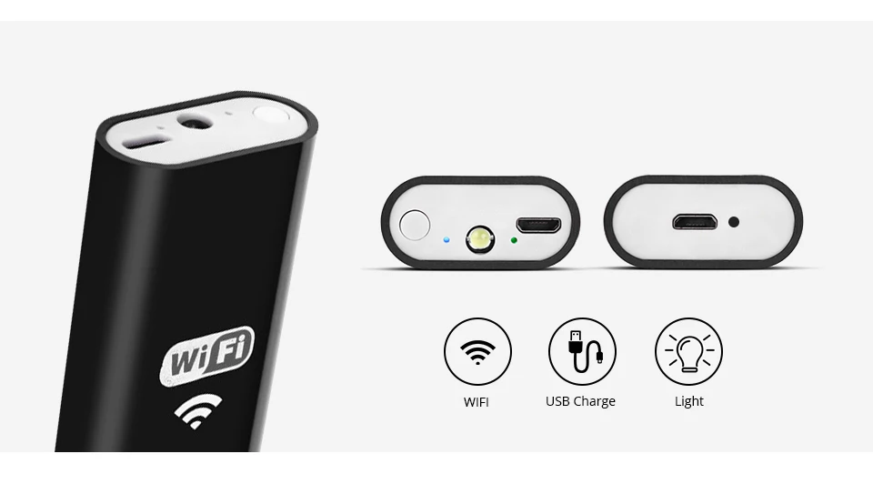 KERUI 1 м 2 м 5 м эндоскоп камера 8 мм Беспроводной Wi-Fi 1200P HD WiFi Водонепроницаемый эндоскоп бороскоп инспекция Android iPhone камера