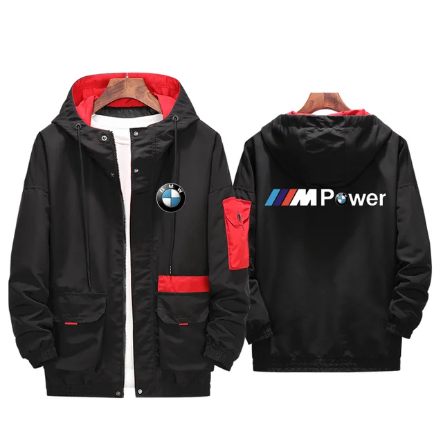 Новая весенняя осенняя куртка бомбер для BMW мужская повседневная приталенная