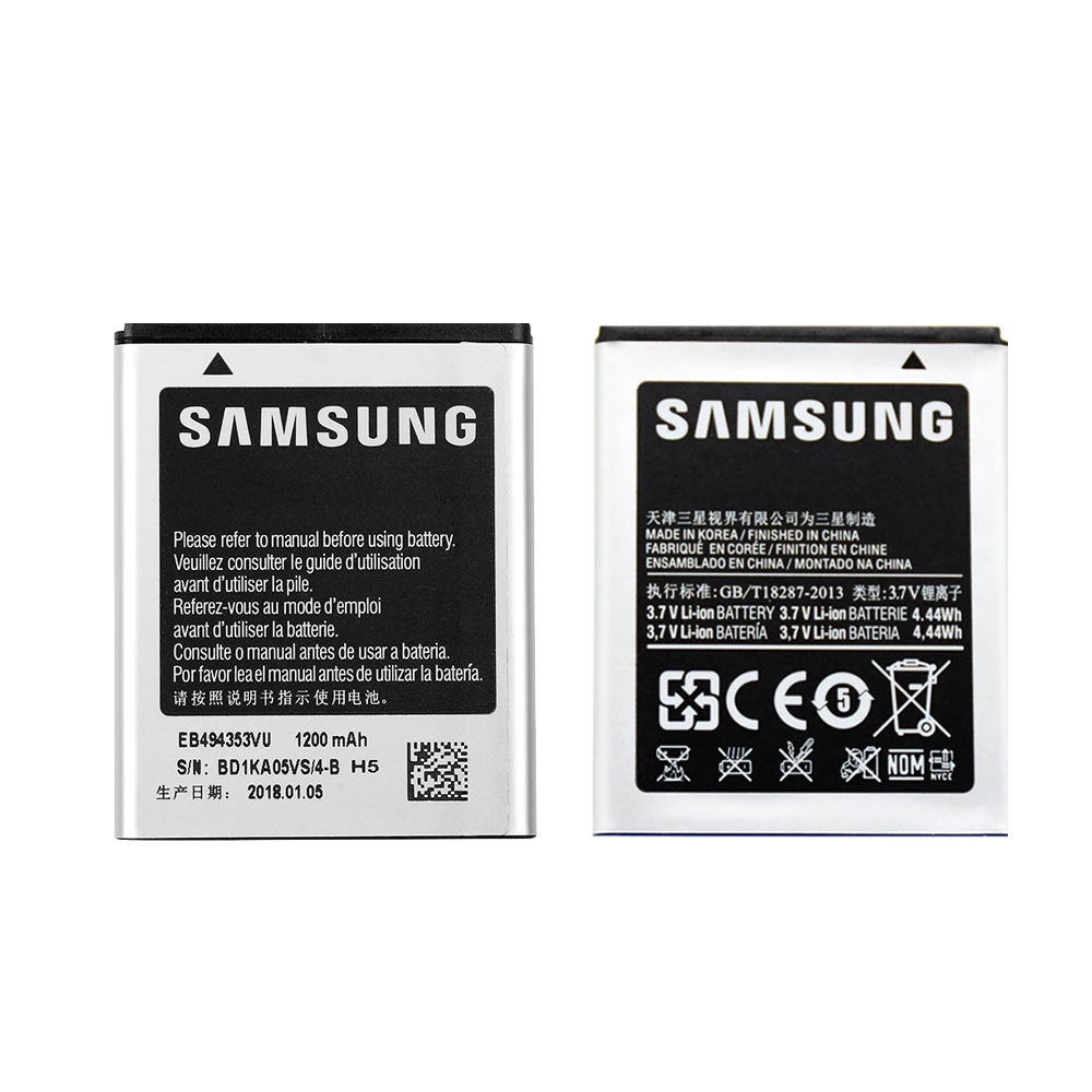 Батарея EB494353VU для samsung Galaxy Mini GT-S5570 S5250 S5330 S5750 S7230 S5232 C6712 T499 I5510 i559 1200 мА-ч