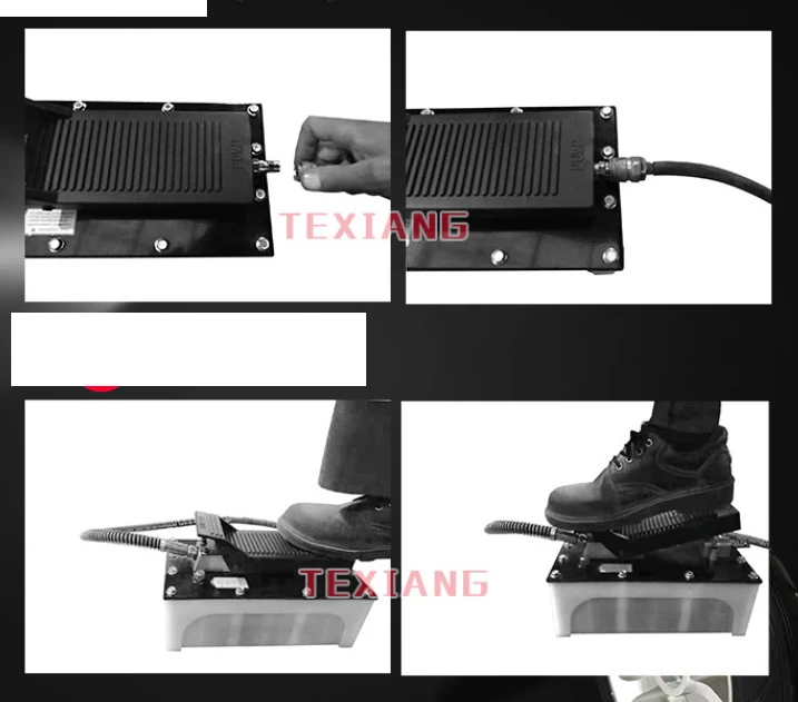 Пневматический гидравлический ножной насос с коррекцией балок пневматический