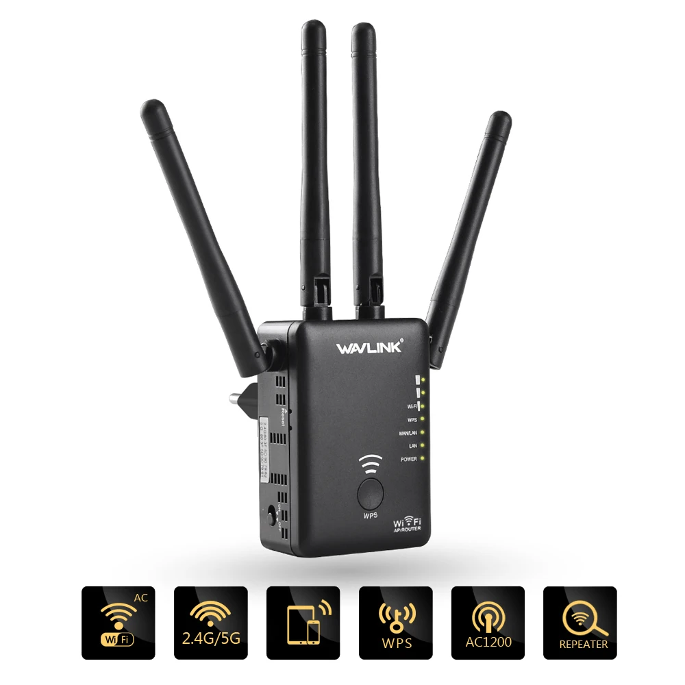 Wi Fi маршрутизатор Wavlink 1200 Мбит/с 2 4 ГГц|Беспроводные роутеры| |