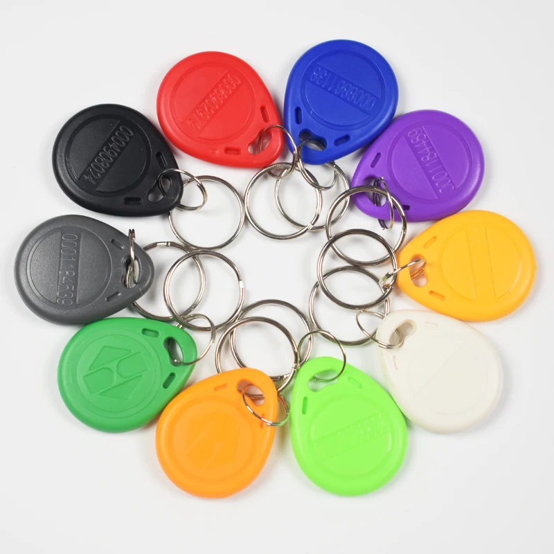 1000pcs RFID Tag TK4100 EM4100 125KHz Proximity Keyfobs Tags RFID Card for Access Control Time Attendance