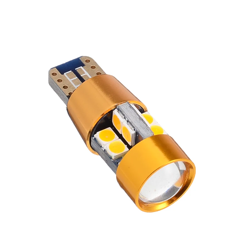 Автомобильный светильник источника Светы 2 шт./компл. T10 168 194 2825 W5W 19LED Янтарный