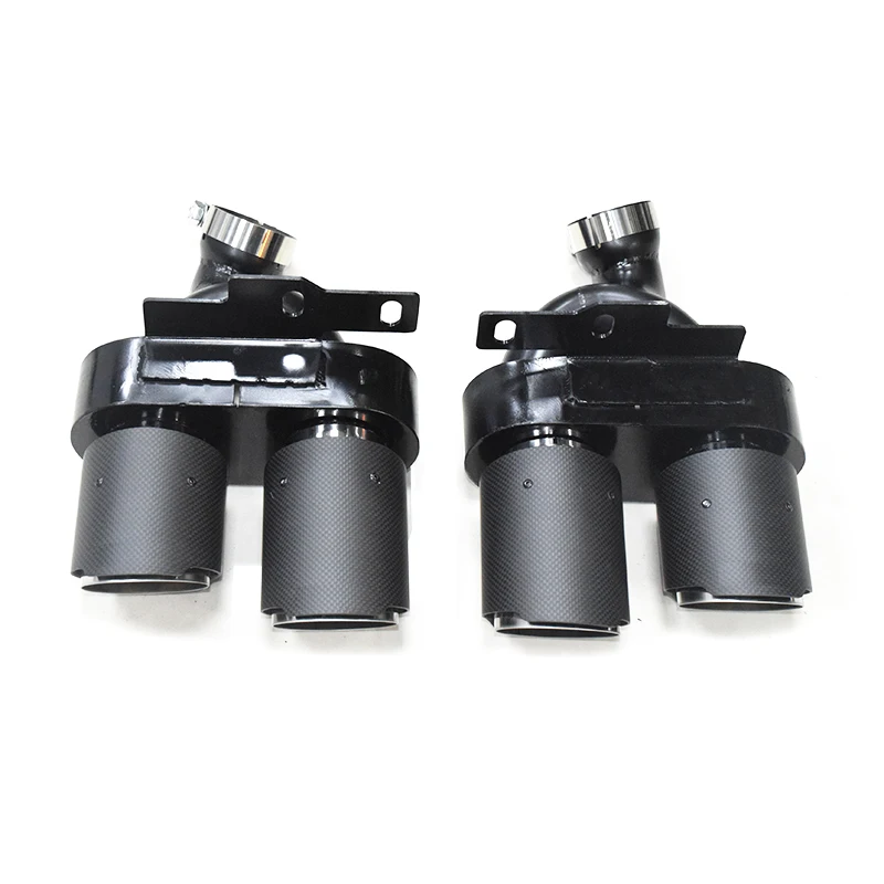 

Наконечник Выхлопной Трубы из углеродного волокна, глянцевый, для Audi A6, A7, C8 2019-2021, S6, S7, 1 пара