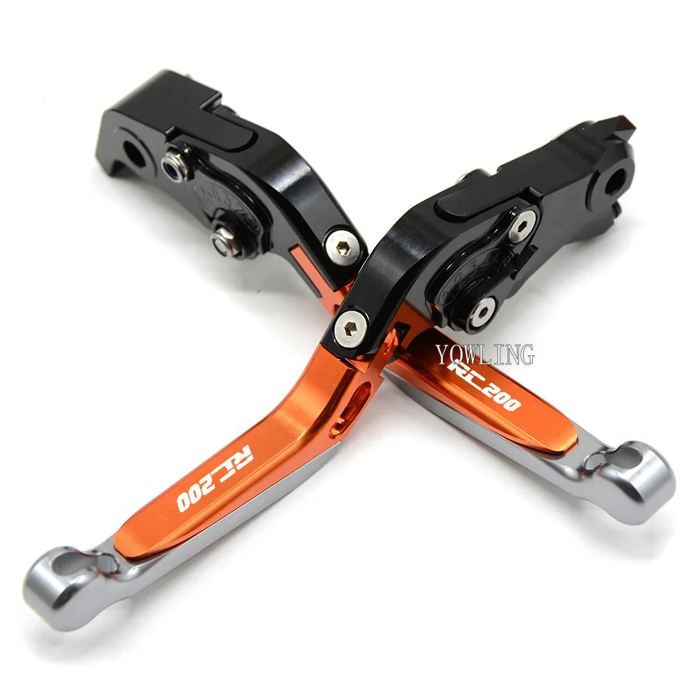

Motorcycle CNC Adjustable Brake Clutch Levers Fit For RC200 RC 200 2014 2015 2016 2017 2018 Motocross Brakes Clutch Levers set