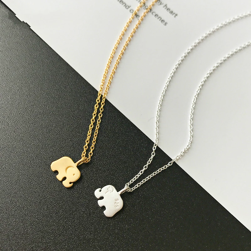 

Женское Ожерелье-Слон из серебра 100% пробы с животным