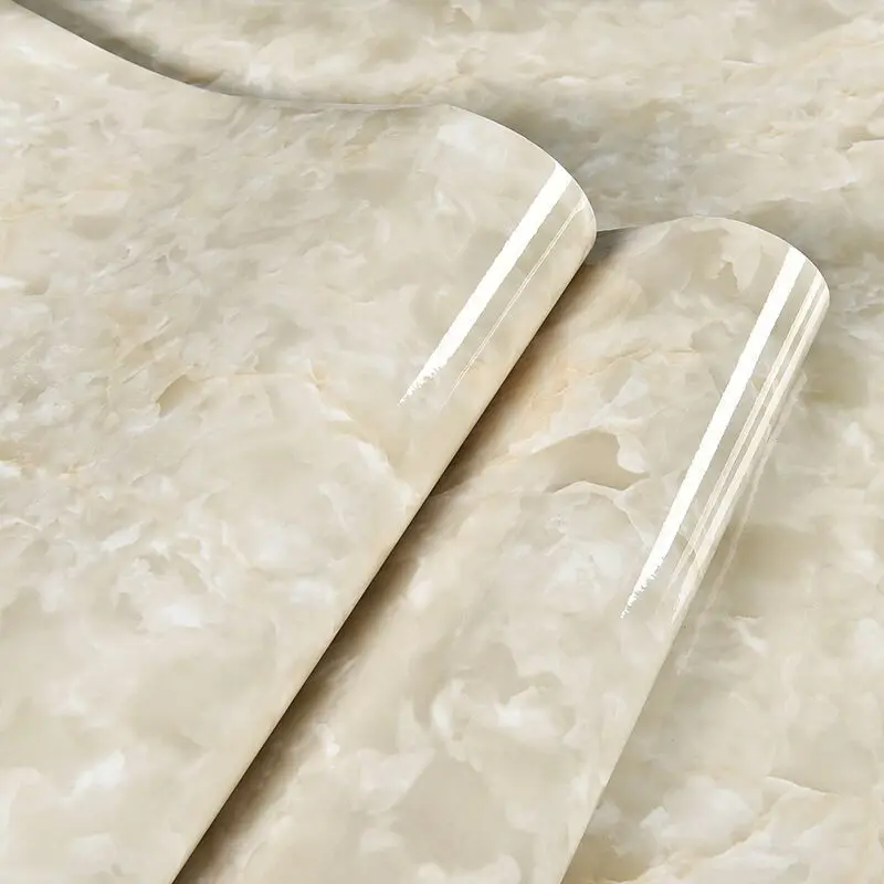 

Thickened marble kitchen waterproof and oil proof sticker cabinet renovation self-adhesive wallpaper stove countertop wallpaper