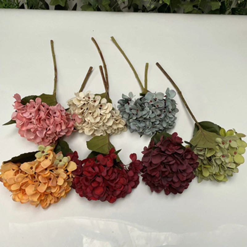 Свадебная имитация растения цветок настенная Гортензия свадебная Одноручная