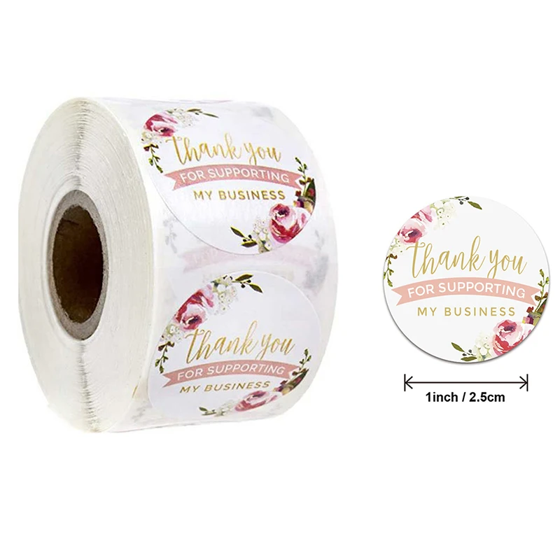 

Наклейки для скрапбукинга, 500 шт. в рулоне, наклейка «спасибо» шт.