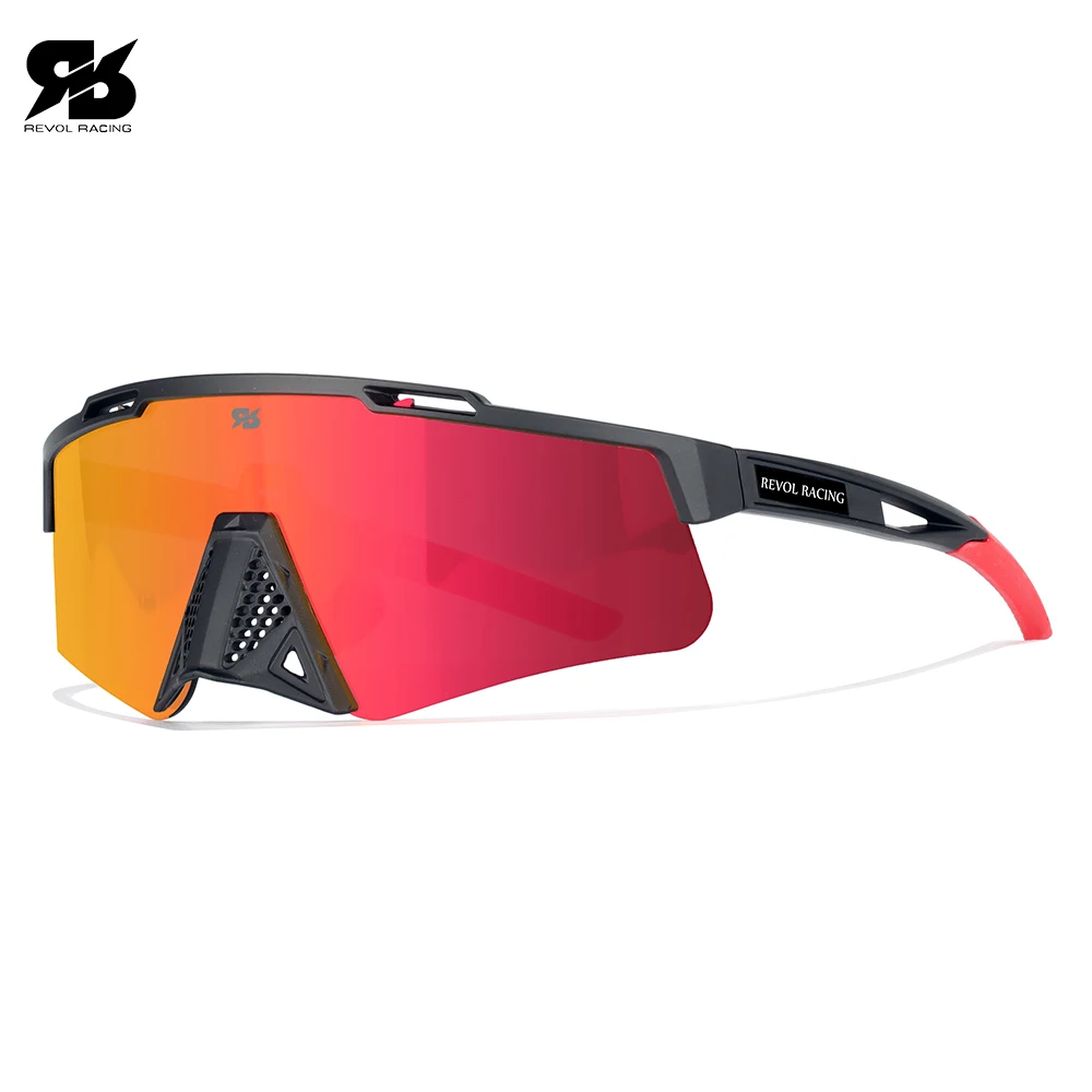 

REVOL RACING Cycling Glasses Polarized Sports Men's Cycling Sunglasses Mountain Bicycle MTB Protection Cycling Goggle Eyewear
