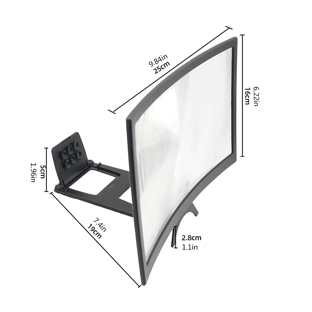 12 &quot ВЫСОКАЯ ЧЁТКОСТЬ стенд Увеличенный экран мобильный телефон проектор