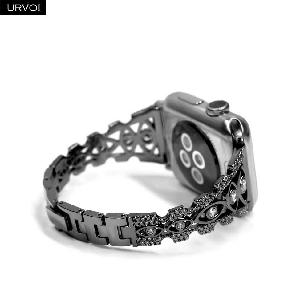 URVOI браслет-цепочка для глаз Apple Watch 6 SE 5 4 3 2 1 медный и нержавеющий стальной ремешок