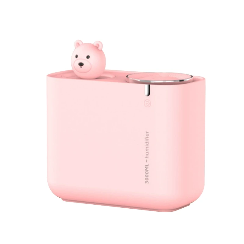 

Double Nozzle USB Air Humidifier 3L Water Capacity Cool Mist Maker Fogger with Colorful Nightlight Ultrasonic Humidificador