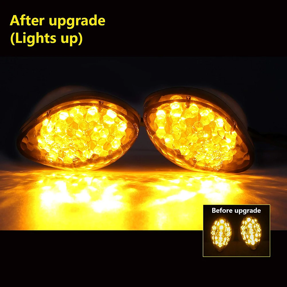 

12V 15 LED Motorcycle Flashers Smoke Turn Signal Light Bulb Blinker
