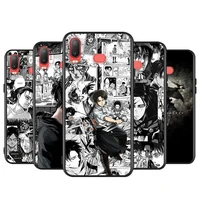 anime attack on titan for samsung galaxy a750 a6s a8s a8 a9 star a7 a9 a6 plus 2018 a3 a5 2017 2016 black soft phone case