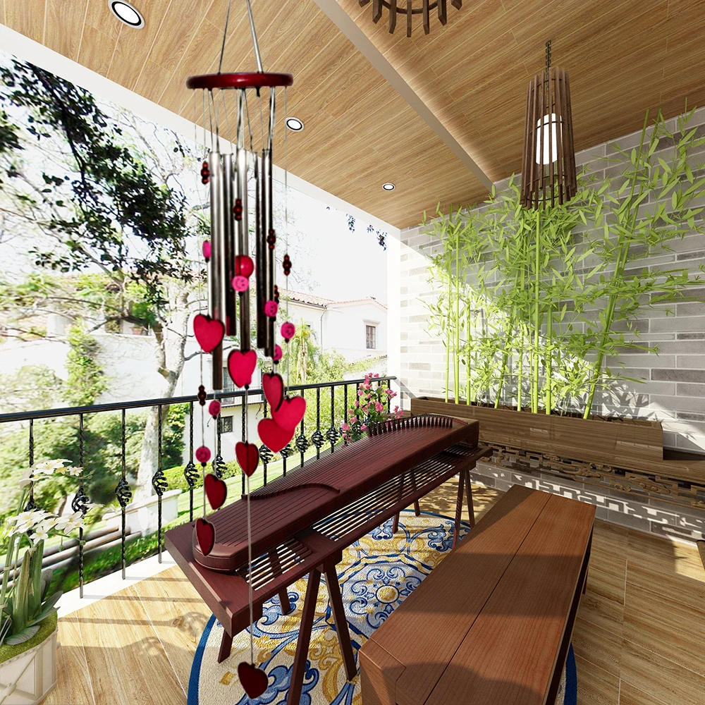 

Metal Wind Chimes Outdoor Indoor Wind Chimes With 5 Tubes Home Garden Decor