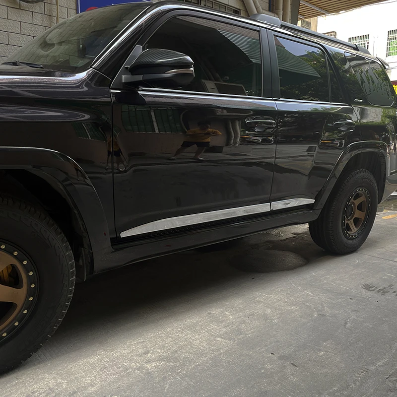 Для Toyota 4runner 2010-2021 хромированная Боковая дверь корпус формовочные полосы крышка