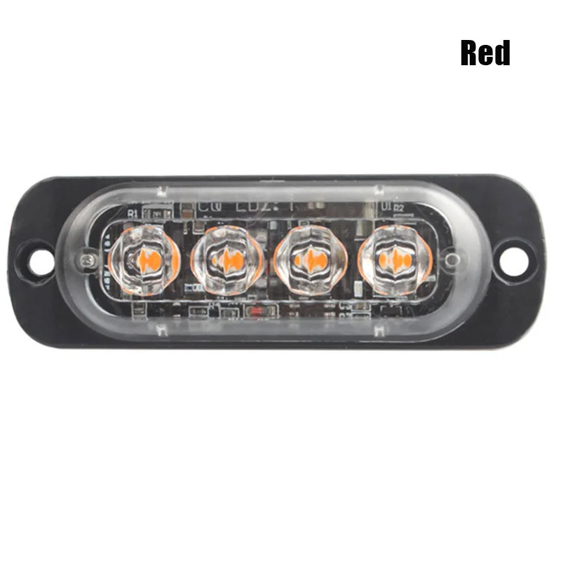 4 светодиодный автомобиль стробоскопа Предупреждение светильник решетка мигает