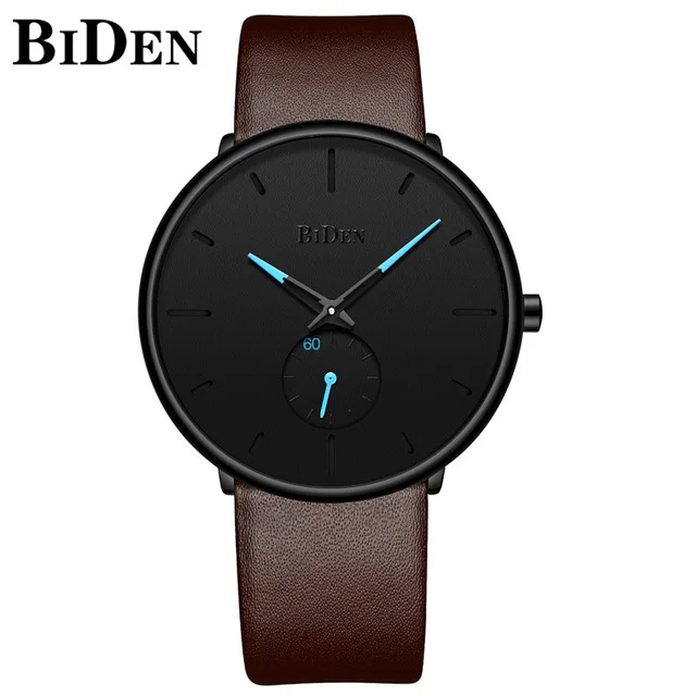 Color 14 Reloj Hombre BIDEN Top Brand Luxury Men Watches Waterproof Ultra Thin Date Wrist Watch Male Mesh Strap Casual Quartz Clock - Цвет: Color 14