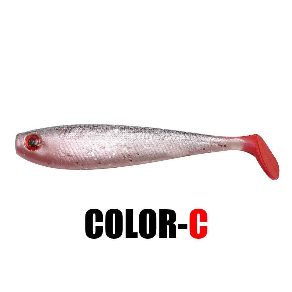 

2pcs Fishing Lures 11.5cm 12.7g Wobblers Carp Fishing Soft Lures Silicone Artificial Double Color Baits Fishing Accessories
