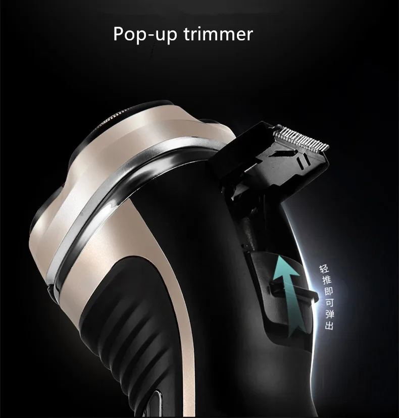 Electric shaver for men Washable Rechargeable Hair Beard shaving machine three blade Razor Electric shavers USB Charge