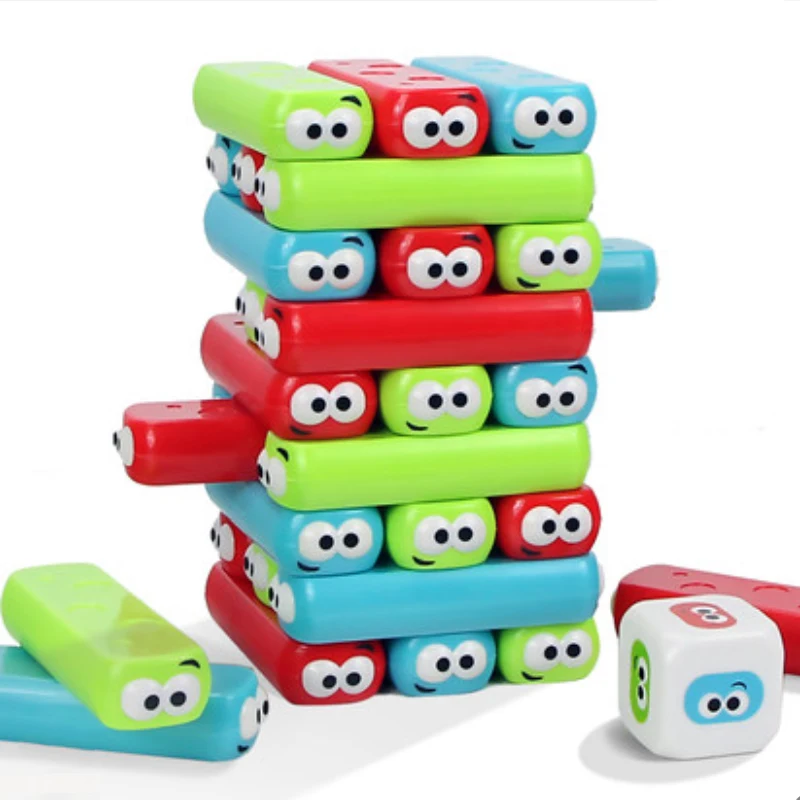 

Классическая Веселая настольная игра, укладываемые забавные насосные блоки для детей и взрослых, многослойные высокие блоки, пазл, интерак...