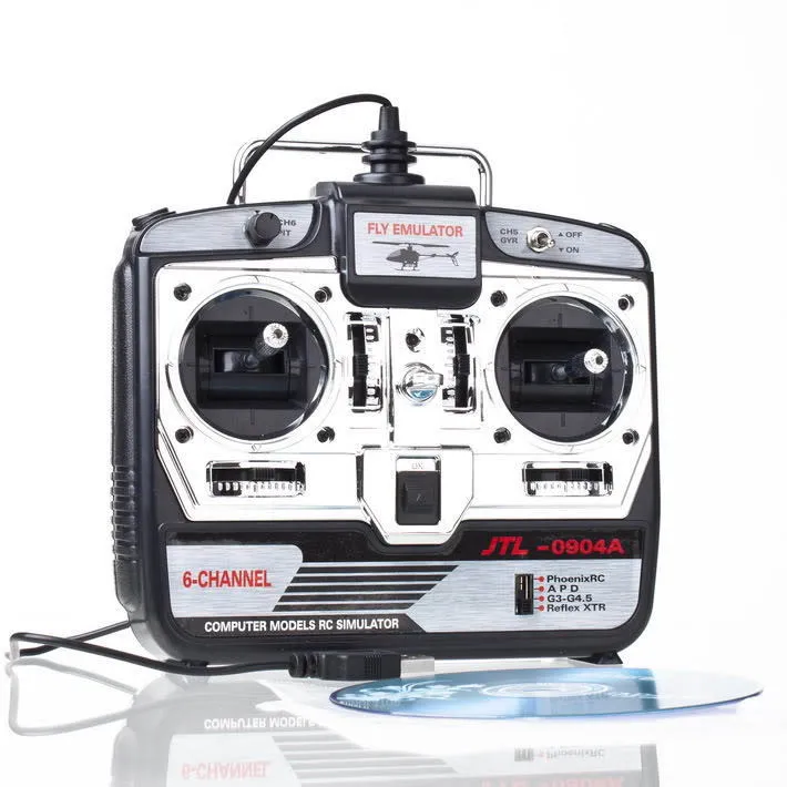 16 в 1 6CH RC симулятор полета с режимом передатчика 2 G7 Phoenix 5 0 для обучения вертолета