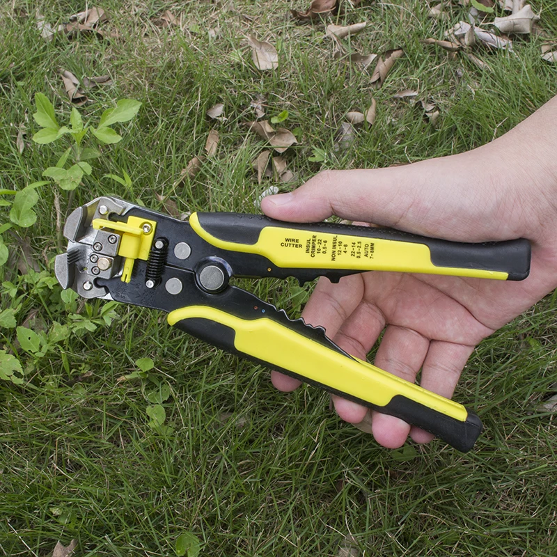 

Automatic Wire Stripper KQ-103 Cable Cutter Multifunctiona Pressing Pliers Terminal 0.2 - 6mm Electrician Repair Tools