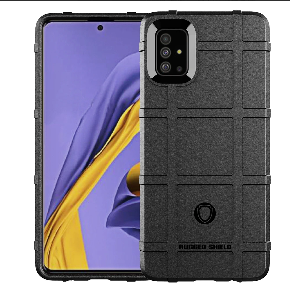 Чехол для Samsung A51 роскошный ударопрочный толстый силиконовый чехол накладка Galaxy
