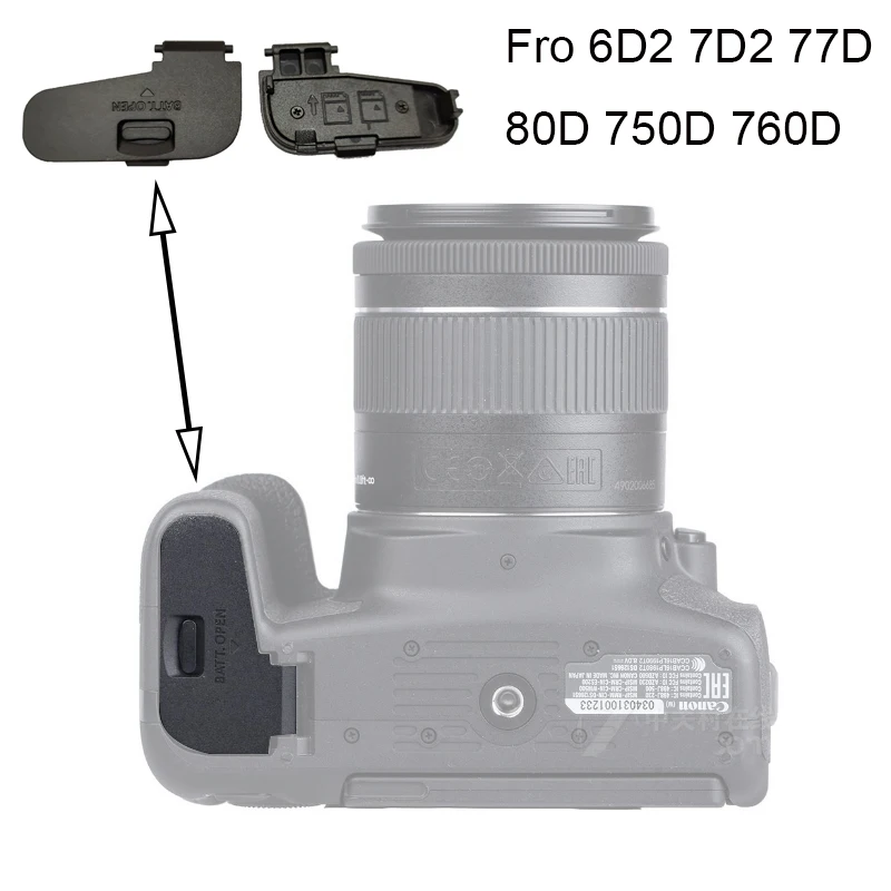 

Battery Door Cover for canon 6D2 7D2 77D 80D 750D 760D 5D4 Camera Repair