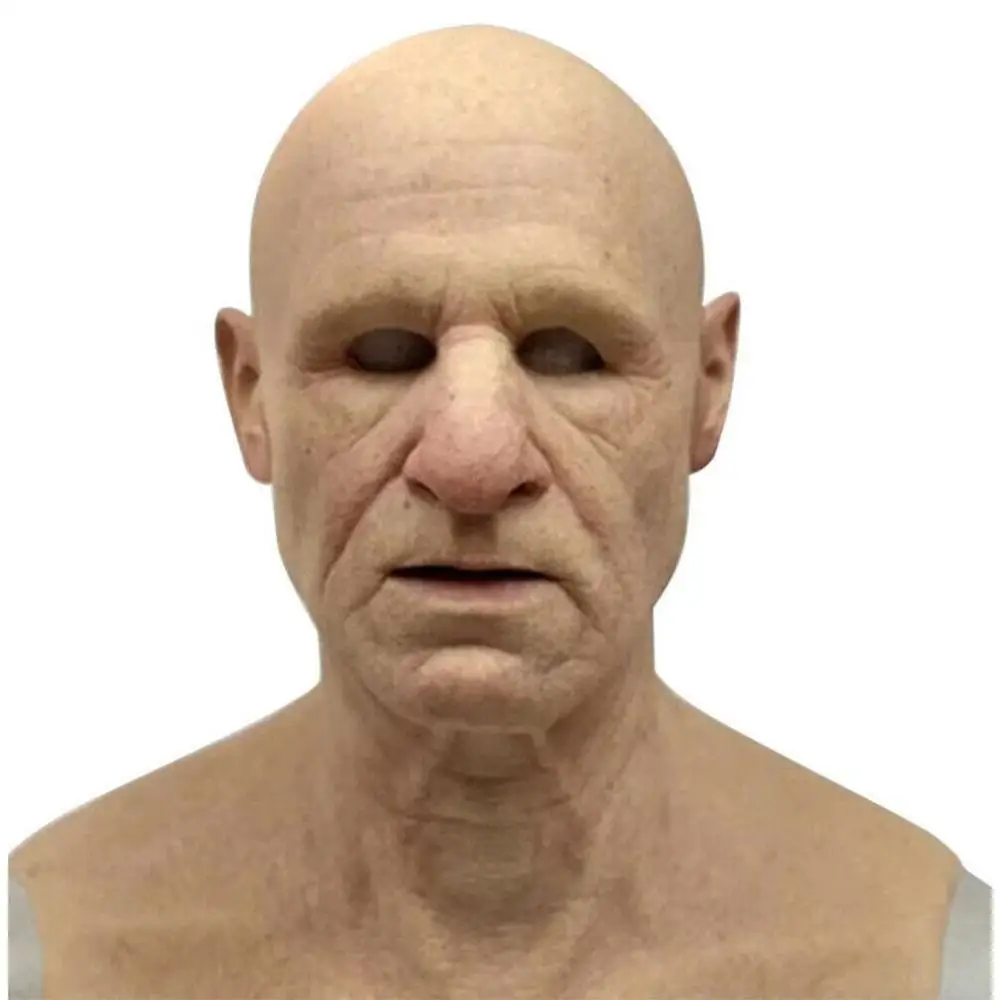 1 шт. страшная маска для стариков Косплей латексная на всю голову Хэллоуин