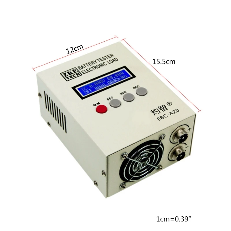 

EBC-A20 Battery Tester 30V 20A 85W Lithium Lead-acid Batteries Capacity Test 5A Charge 20A Discharge Support PC Software Control