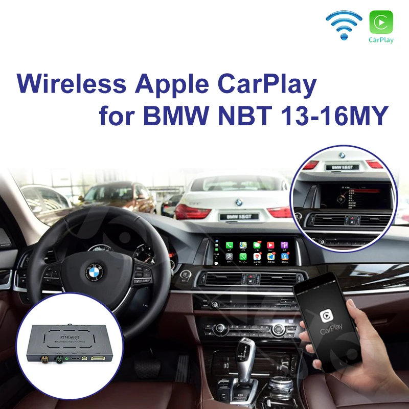 Joyeauto WIFI беспроводной Apple Carplay для BMW NBT X5 X6 F15 F16 F25 F26 2013 2016 Поддержка iOS/Android