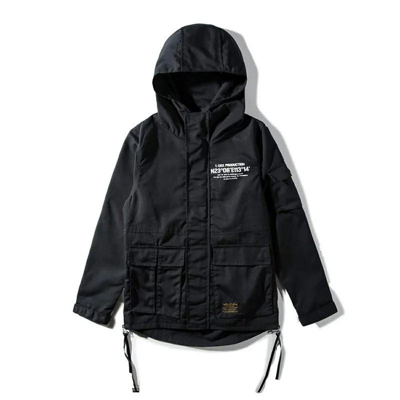 Куртка CROXX Techwear Мужская в стиле милитари модная пиджак панк Рипстоп с надписью