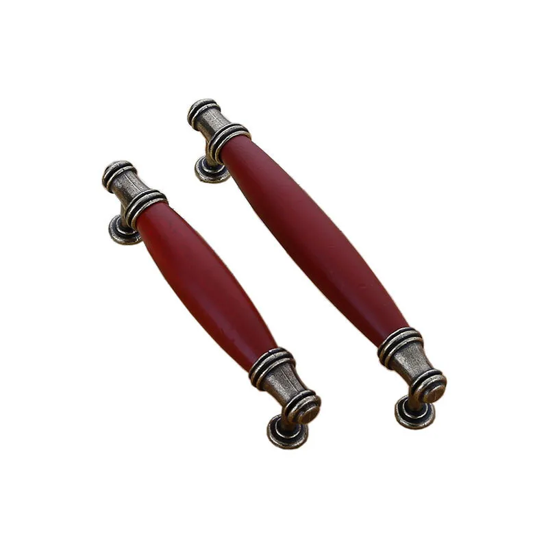 Винтажные деревянные ручки для мебели шкафа и ящиков кухонные мебельная