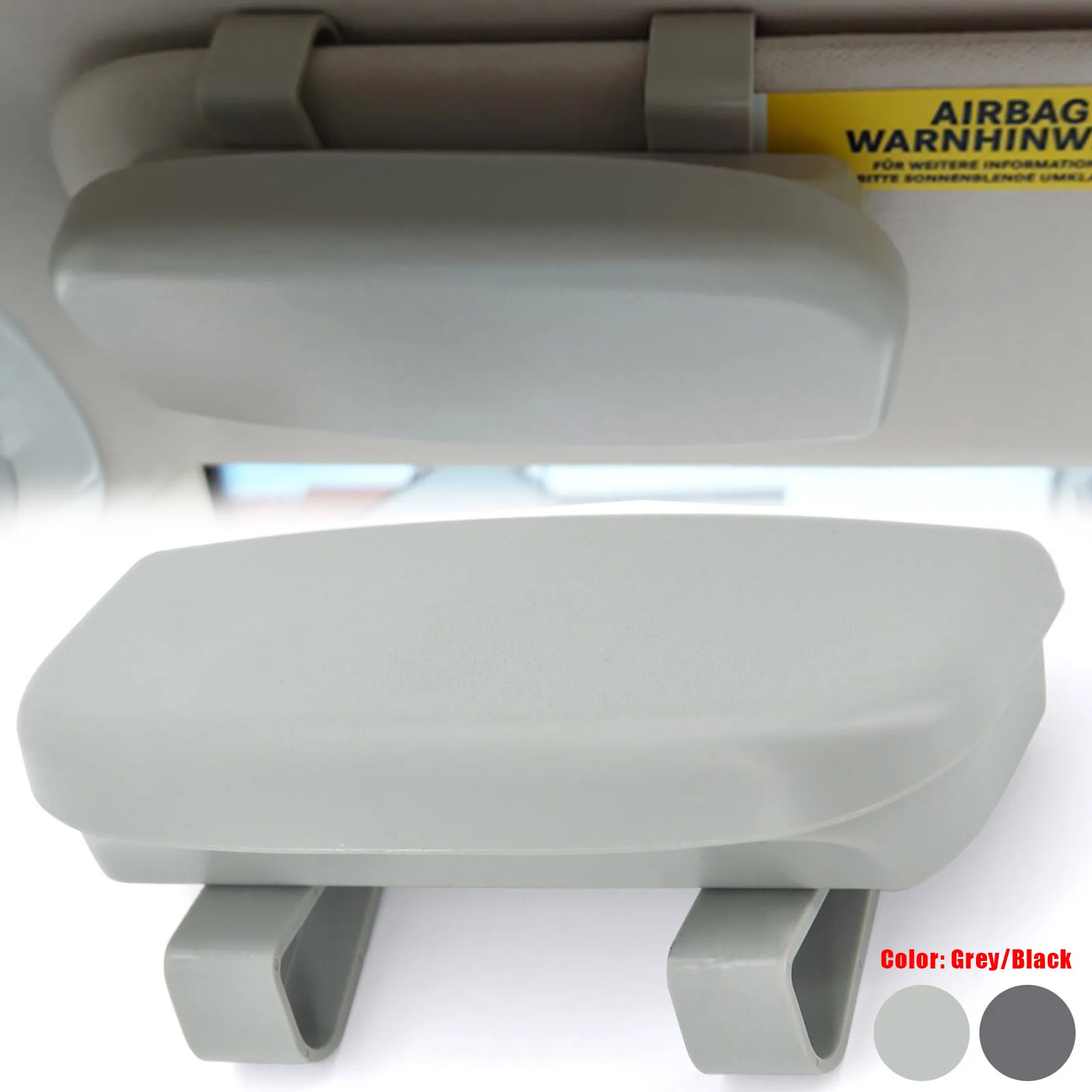 Чехол для автомобильных очков футляр хранения солнцезащитных черный серый