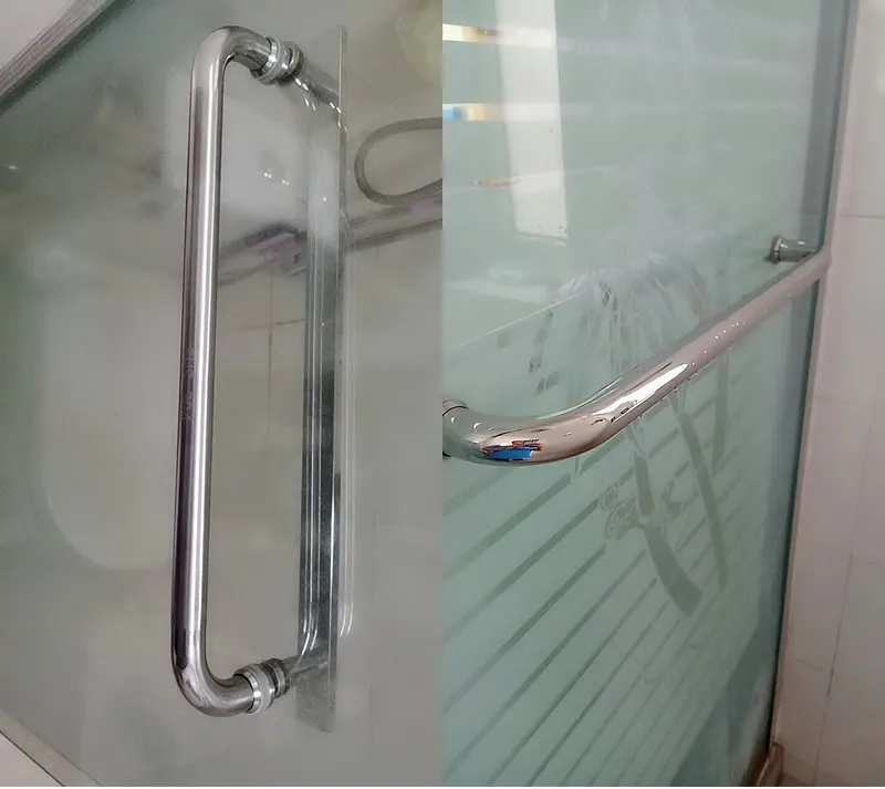 Ручка для душа из нержавеющей стали 304 одиночная ручка стеклянных дверей ванной