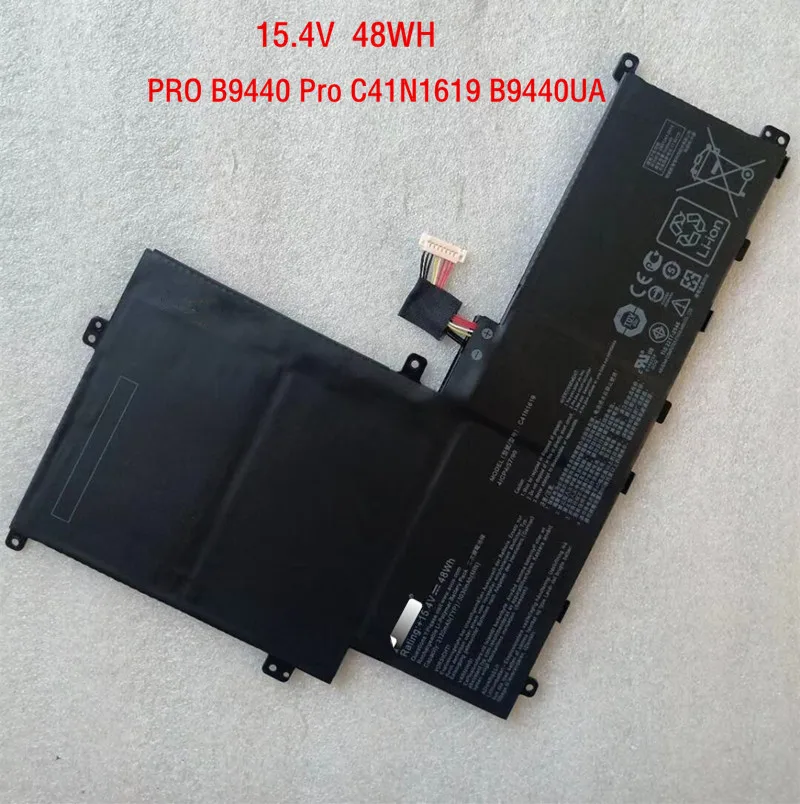 

15.4V 48Wh Genuine C41N1619 Laptop Battery For ASUS Pro B9440U B9440UA B9440FA B9440UA-XS74 B9440UA-XS51 B9440UA7200 B9440UA7500