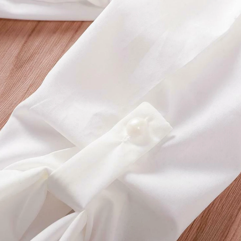 Женская свободная футболка с длинным рукавом и V-образным вырезом | одежда