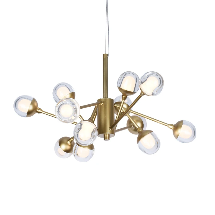 12 украшения алюминиевые лампы пузыри современный мульти светодиодный